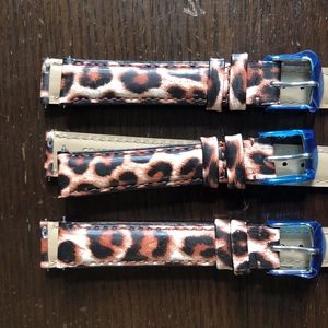 Michele 16mm Leather Watch Band  - New $75each